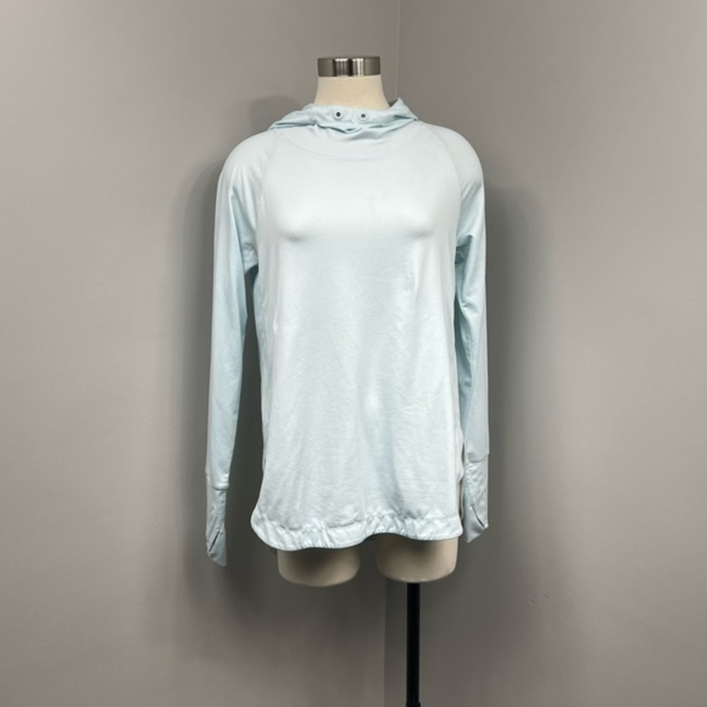 Athleta Teal Cowl Neck‎ Long Sleeve